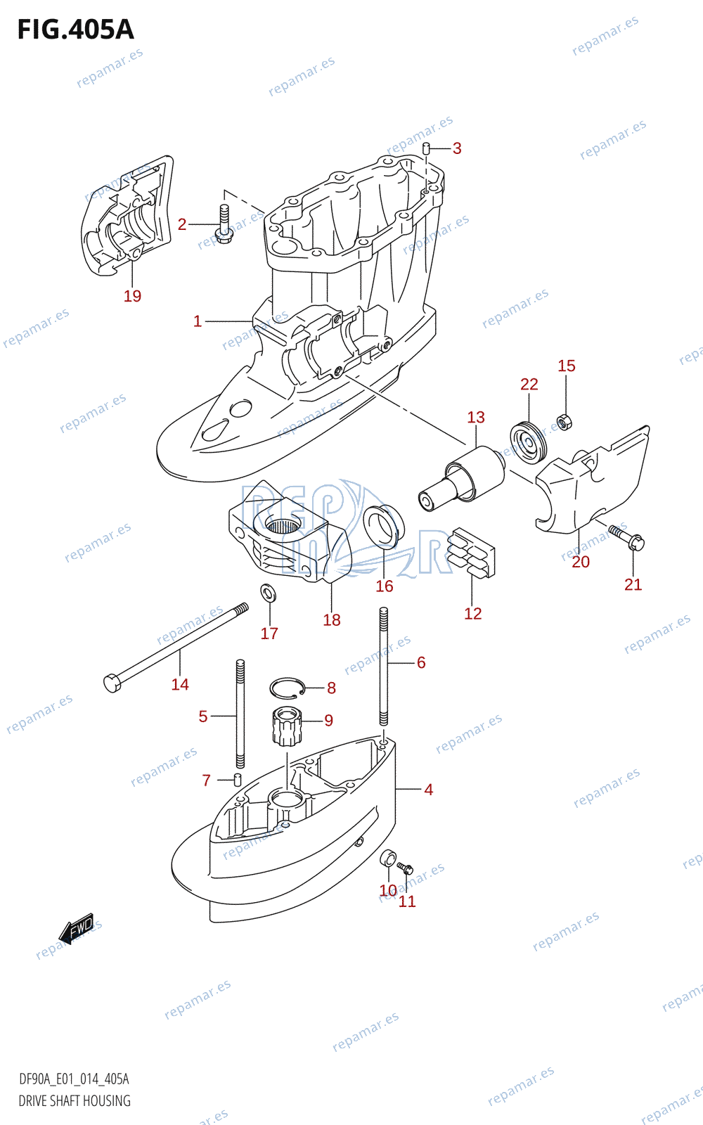 405A - DRIVE SHAFT HOUSING