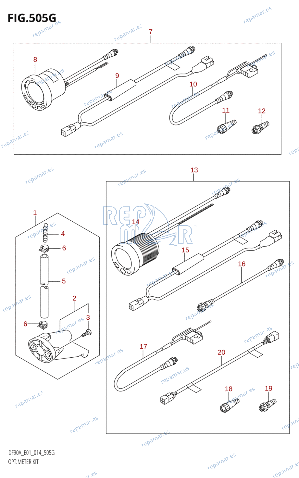 505G - OPT:METER KIT (DF90A:E01)