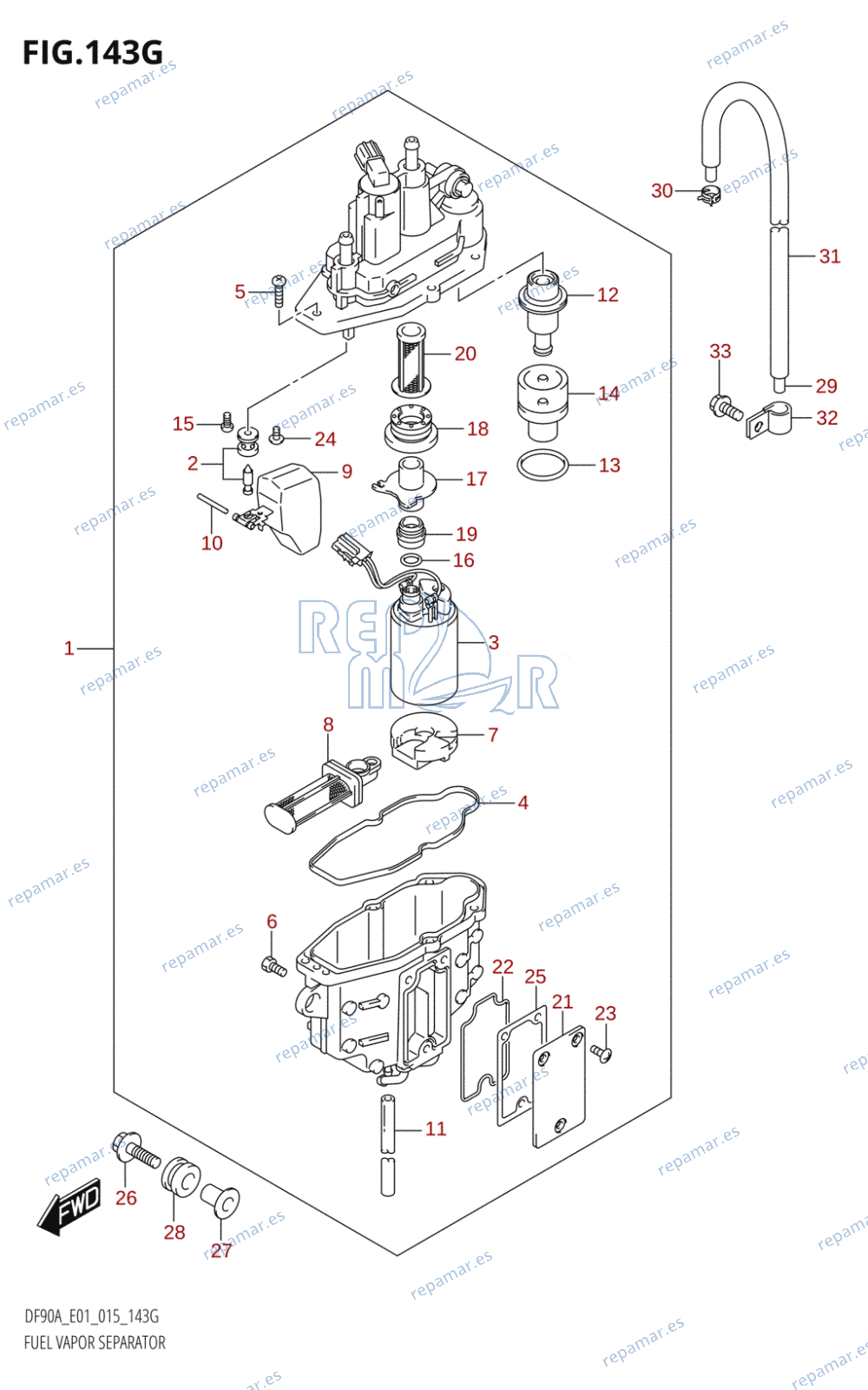 143G - FUEL VAPOR SEPARATOR (DF90A:E01)