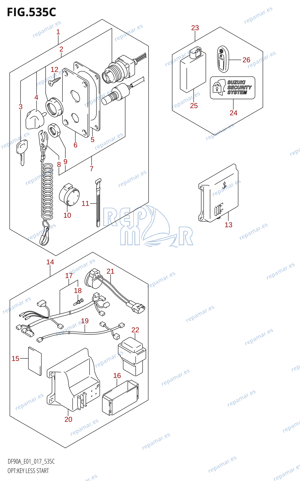 535C - OPT:KEY LESS START (DF90A:E01)