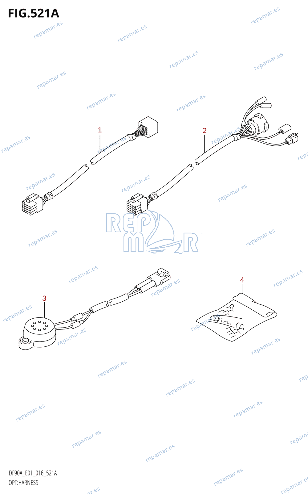 521A - OPT:HARNESS (DF90A:E01)