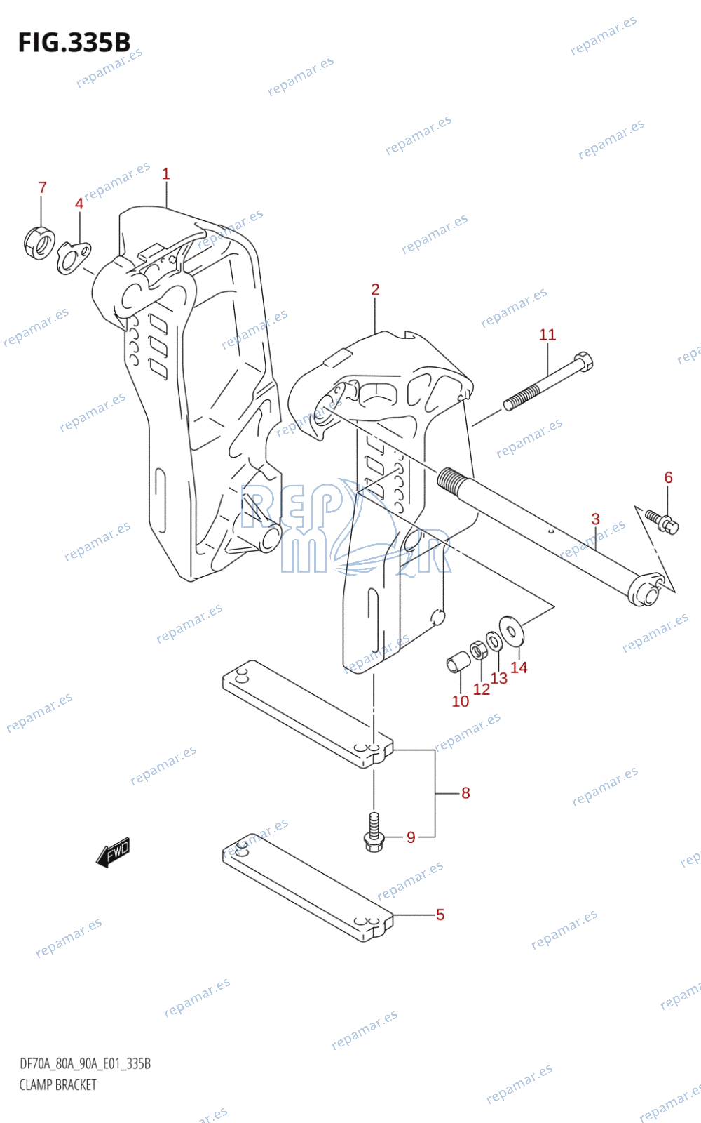 335B - CLAMP BRACKET (011)