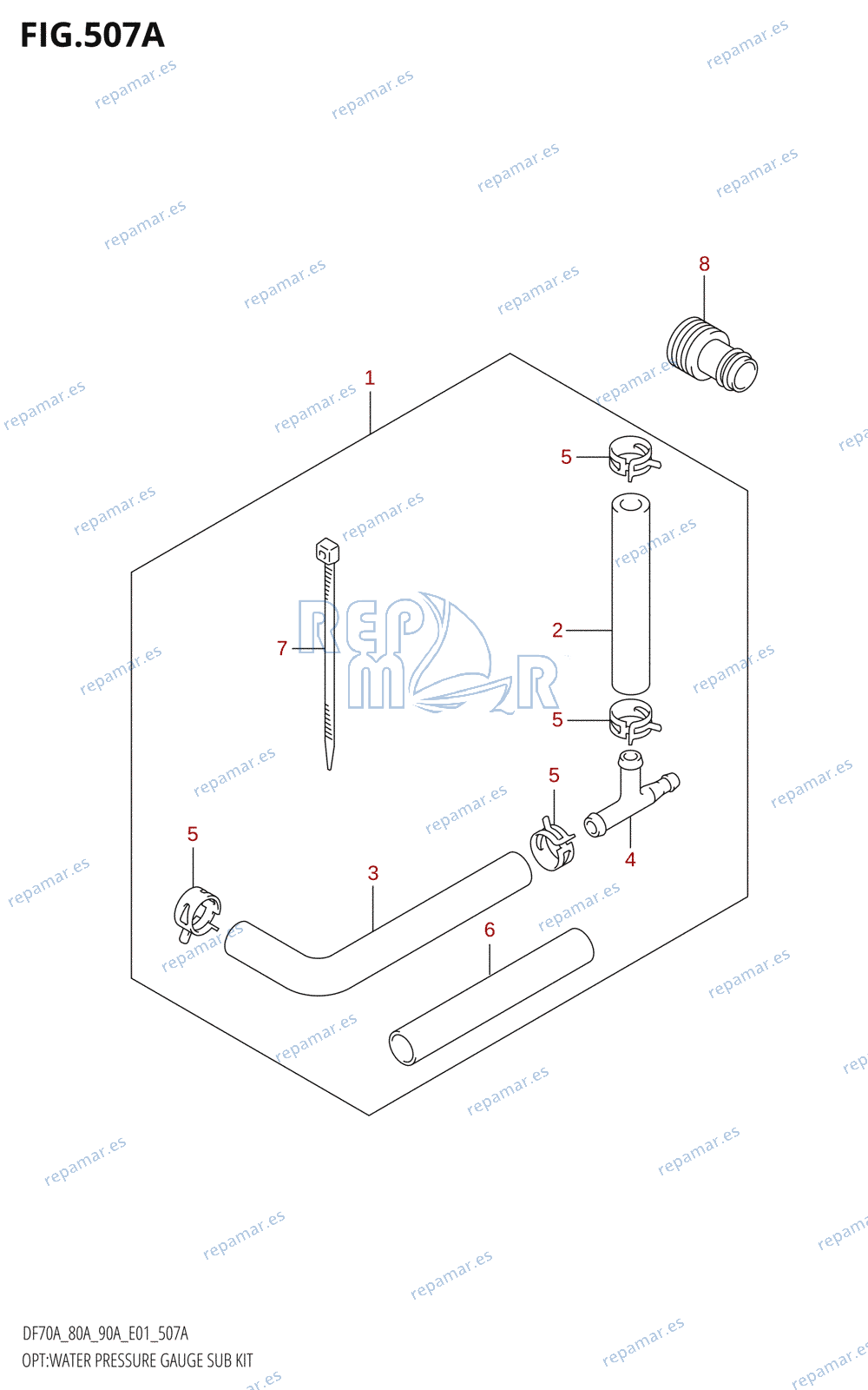 507A - OPT:WATER PRESSURE GAUGE SUB KIT