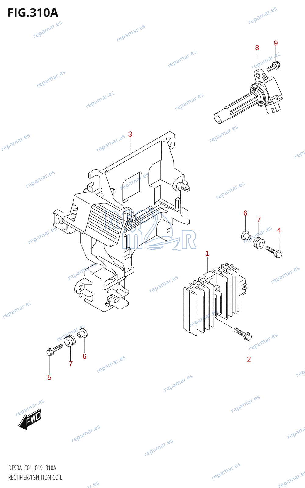 310A - RECTIFIER / IGNITION COIL