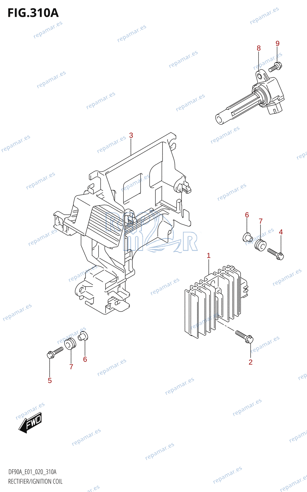 310A - RECTIFIER /​ IGNITION COIL