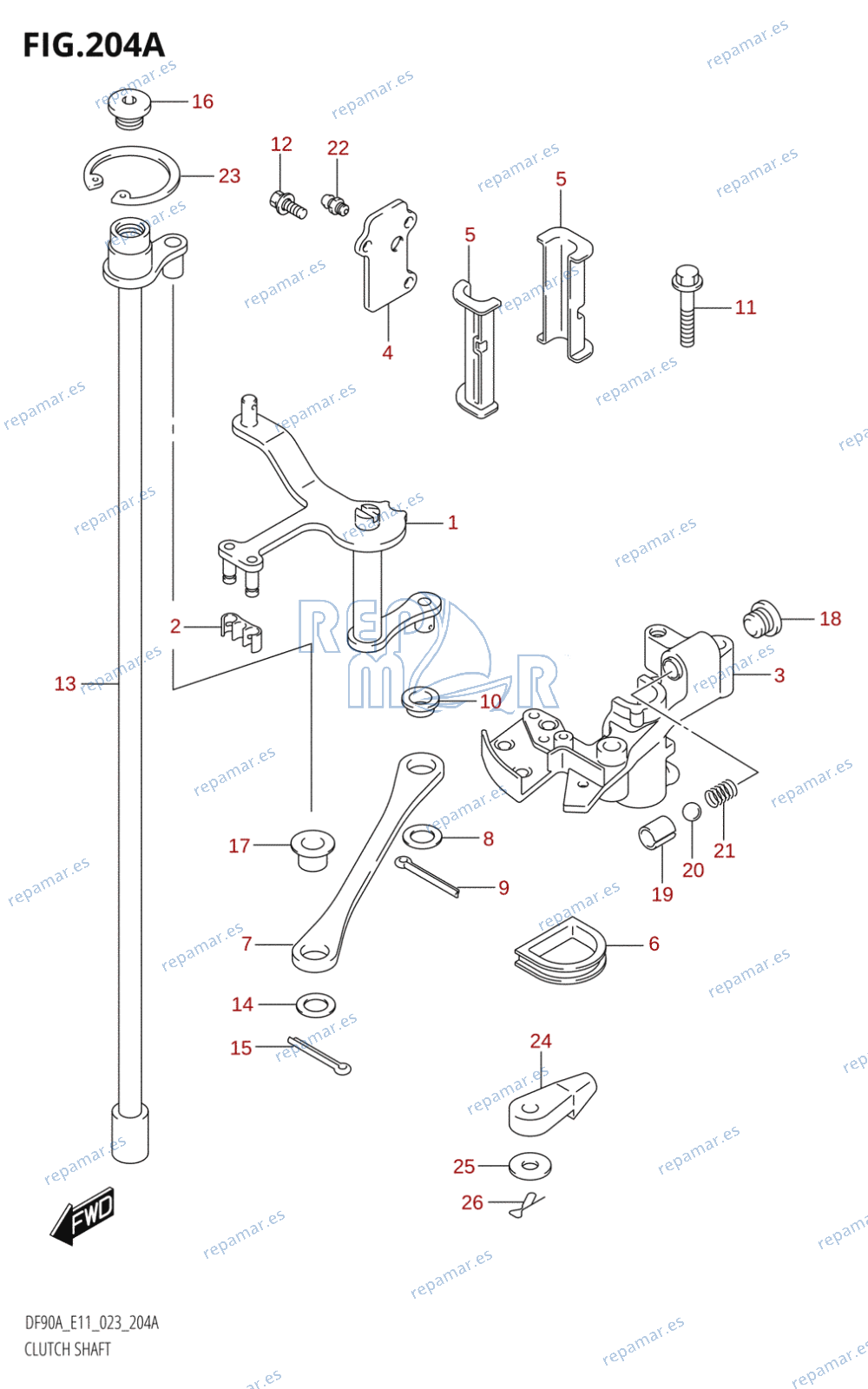 204A - CLUTCH SHAFT