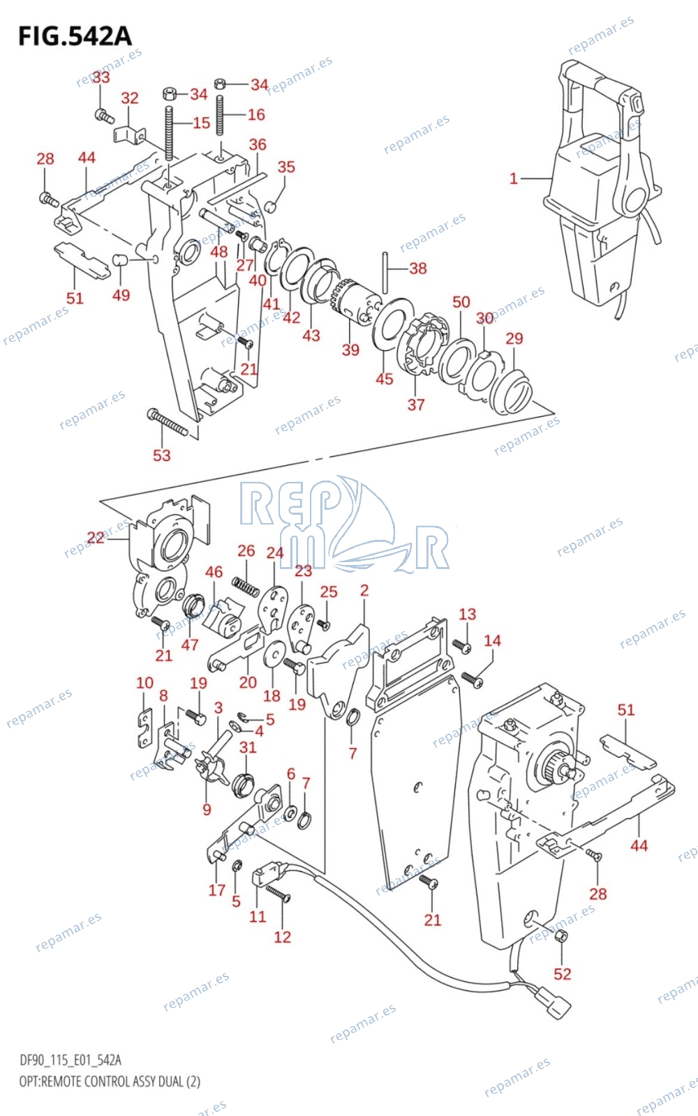 542A - OPT:REMOTE CONTROL ASSY DUAL (2)