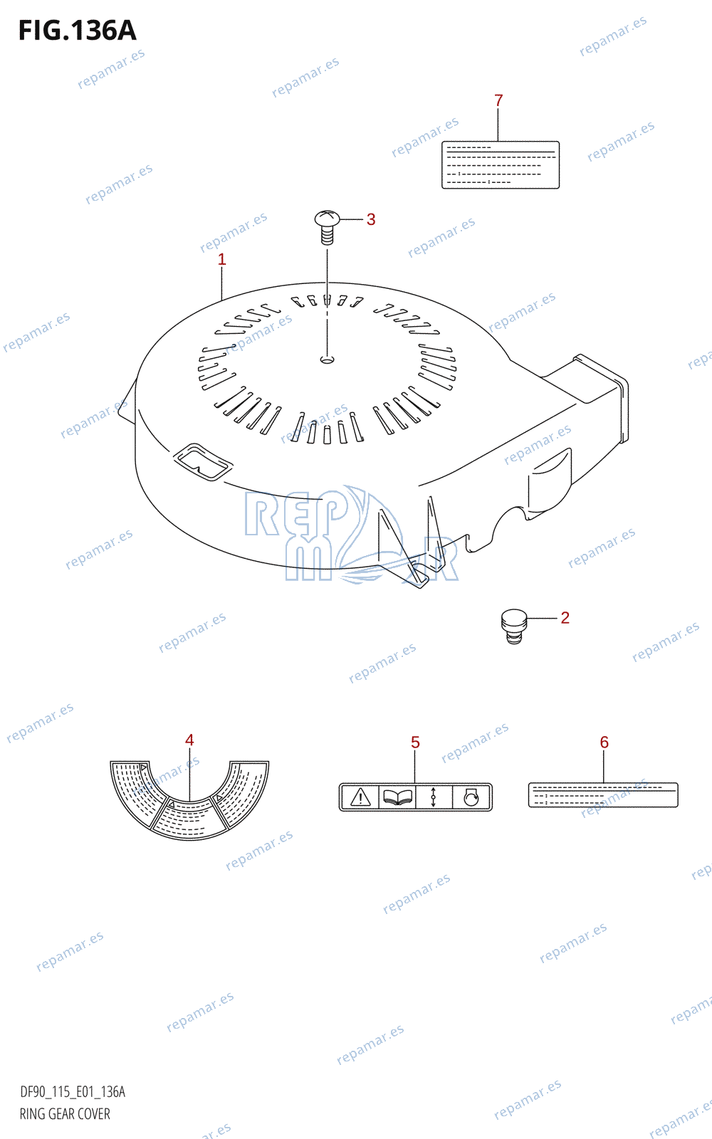 136A - RING GEAR COVER