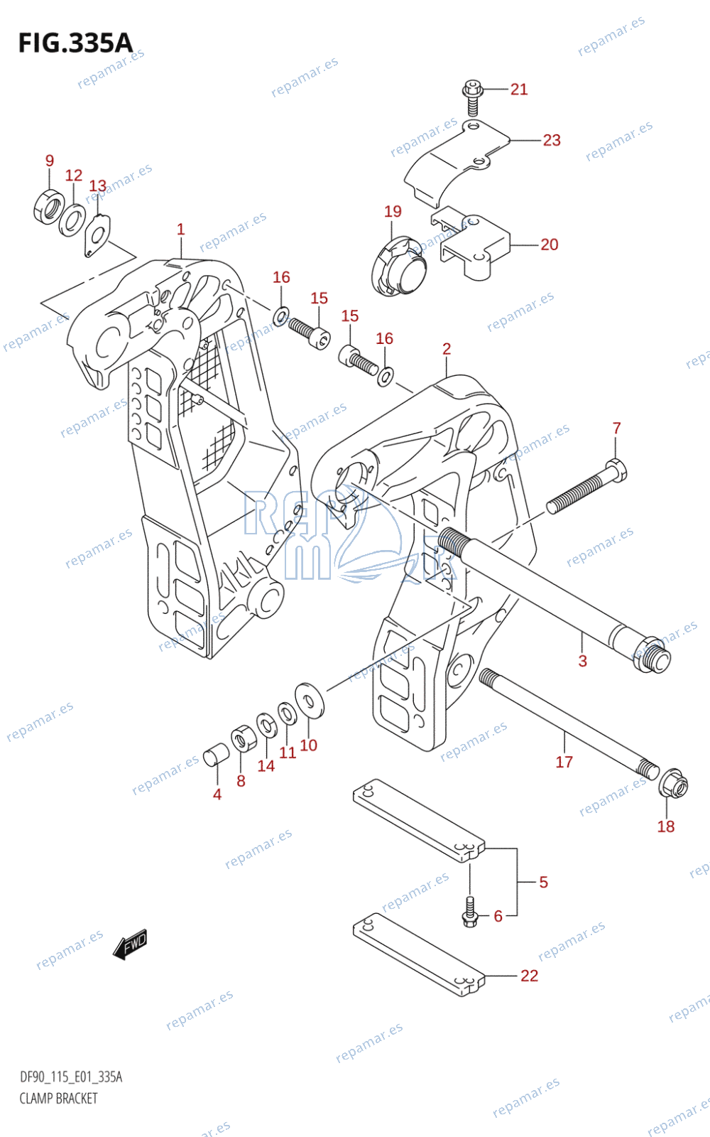 335A - CLAMP BRACKET