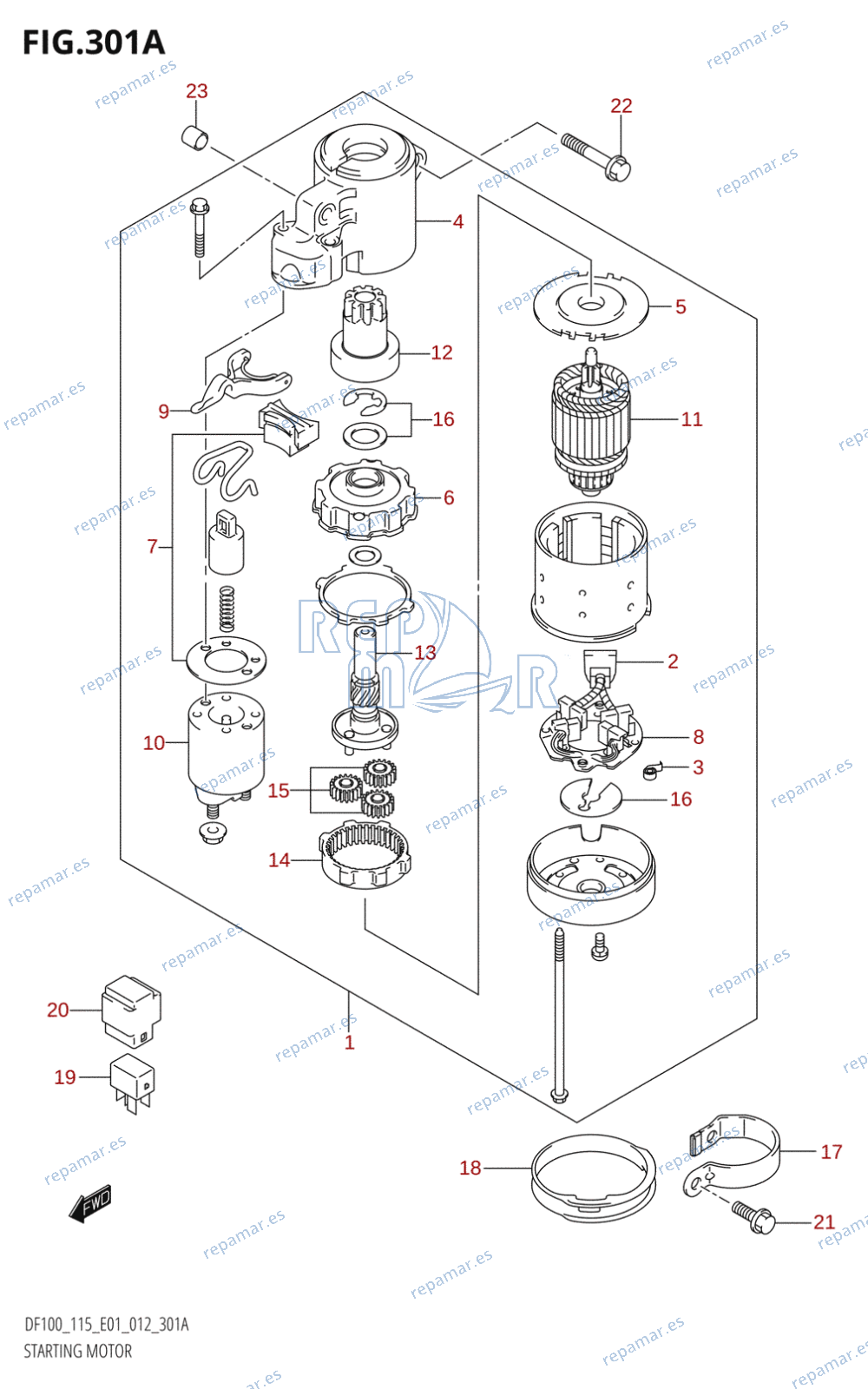 301A - STARTING MOTOR