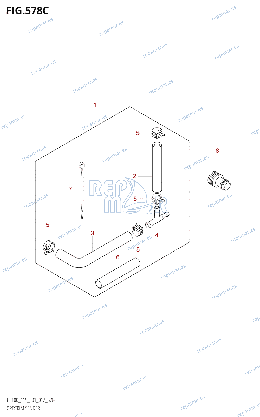 578C - OPT:TRIM SENDER (DF115T:E01)