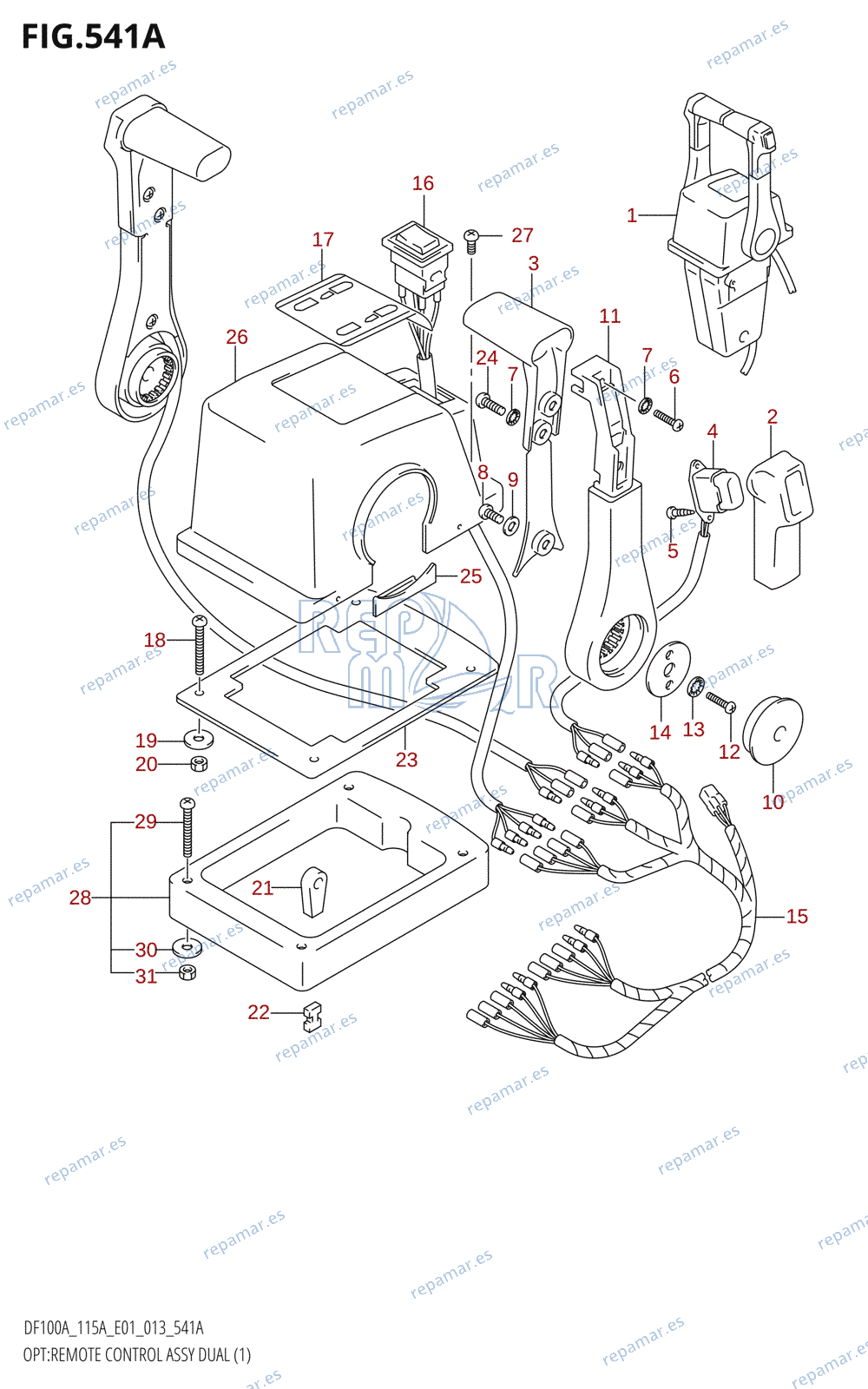 541A - OPT:REMOTE CONTROL ASSY DUAL (1)