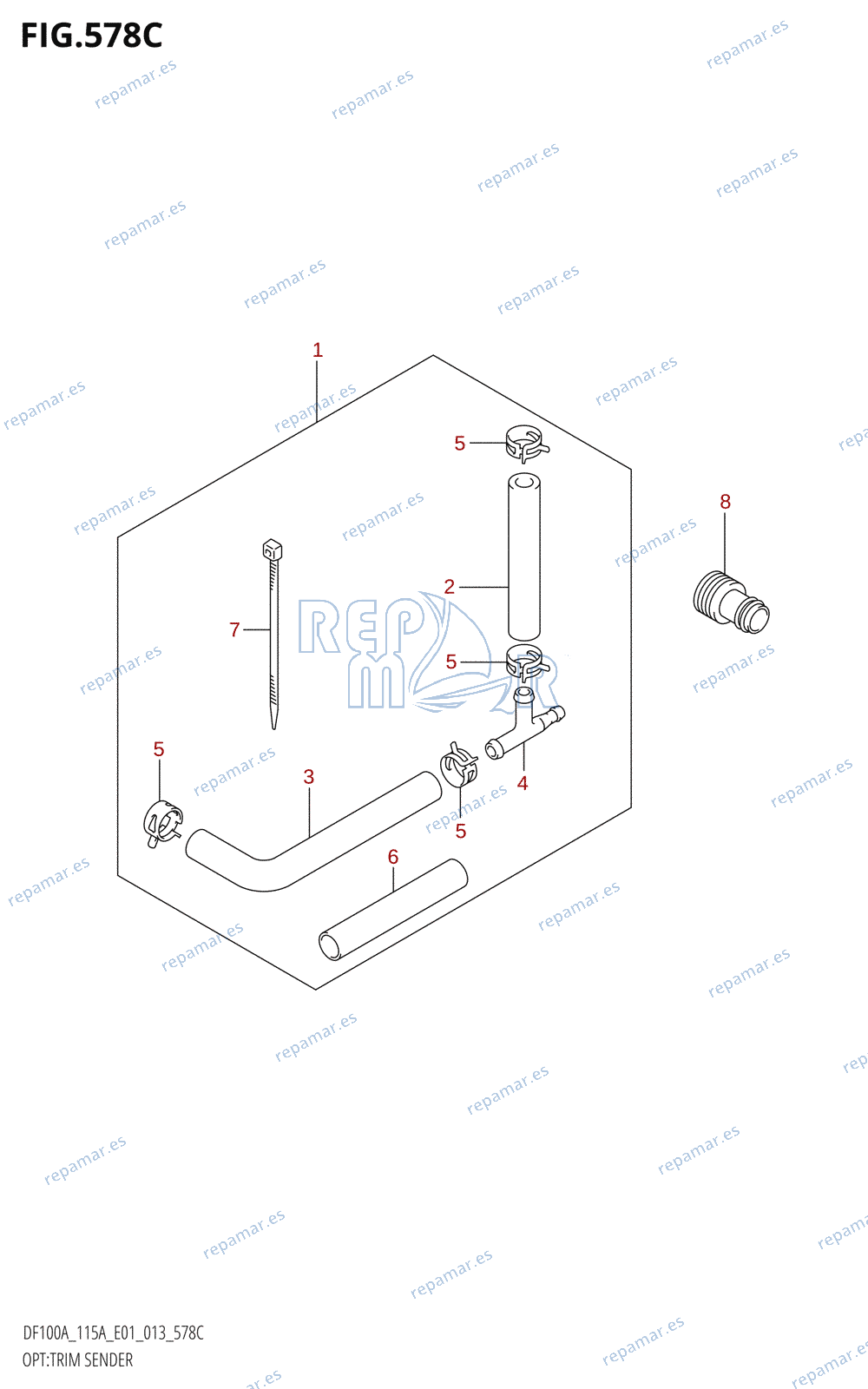578C - OPT:TRIM SENDER (DF115AT:E01)