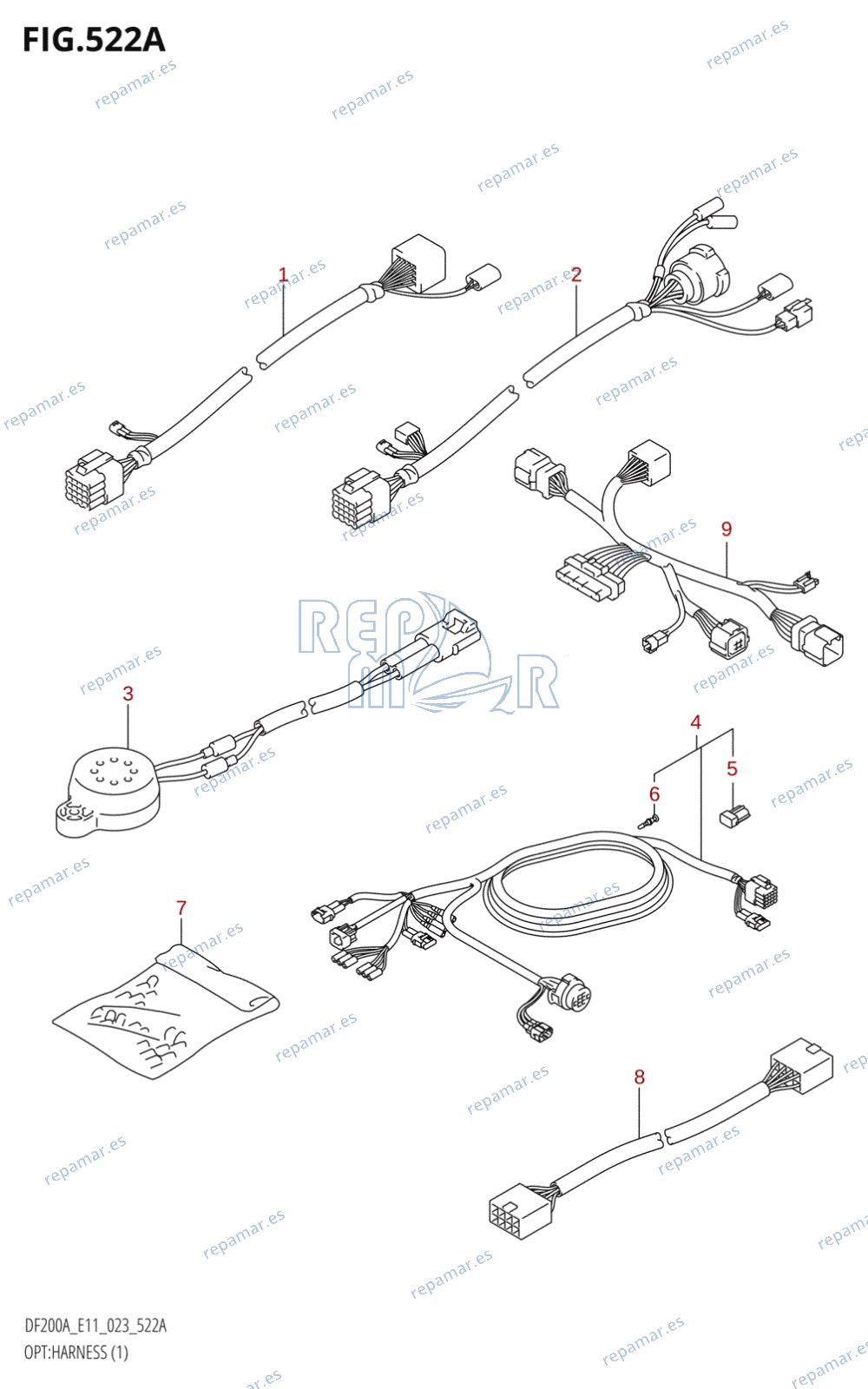 522A - OPT:HARNESS (1) (023)