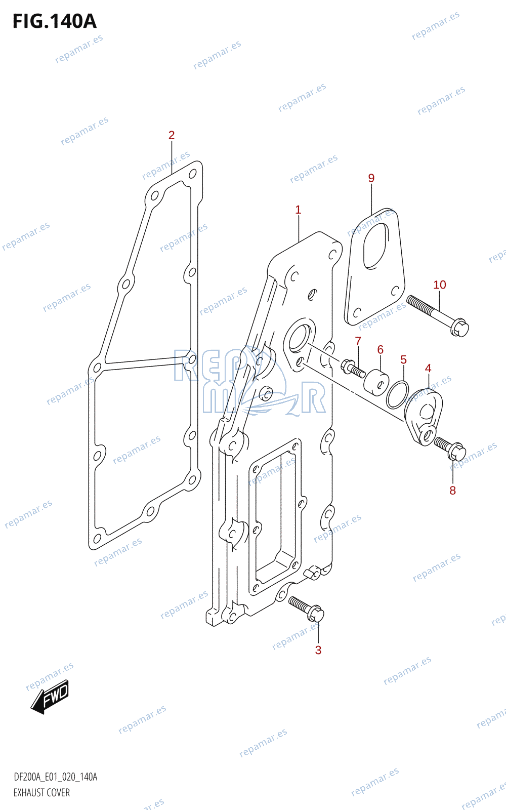 140A - EXHAUST COVER