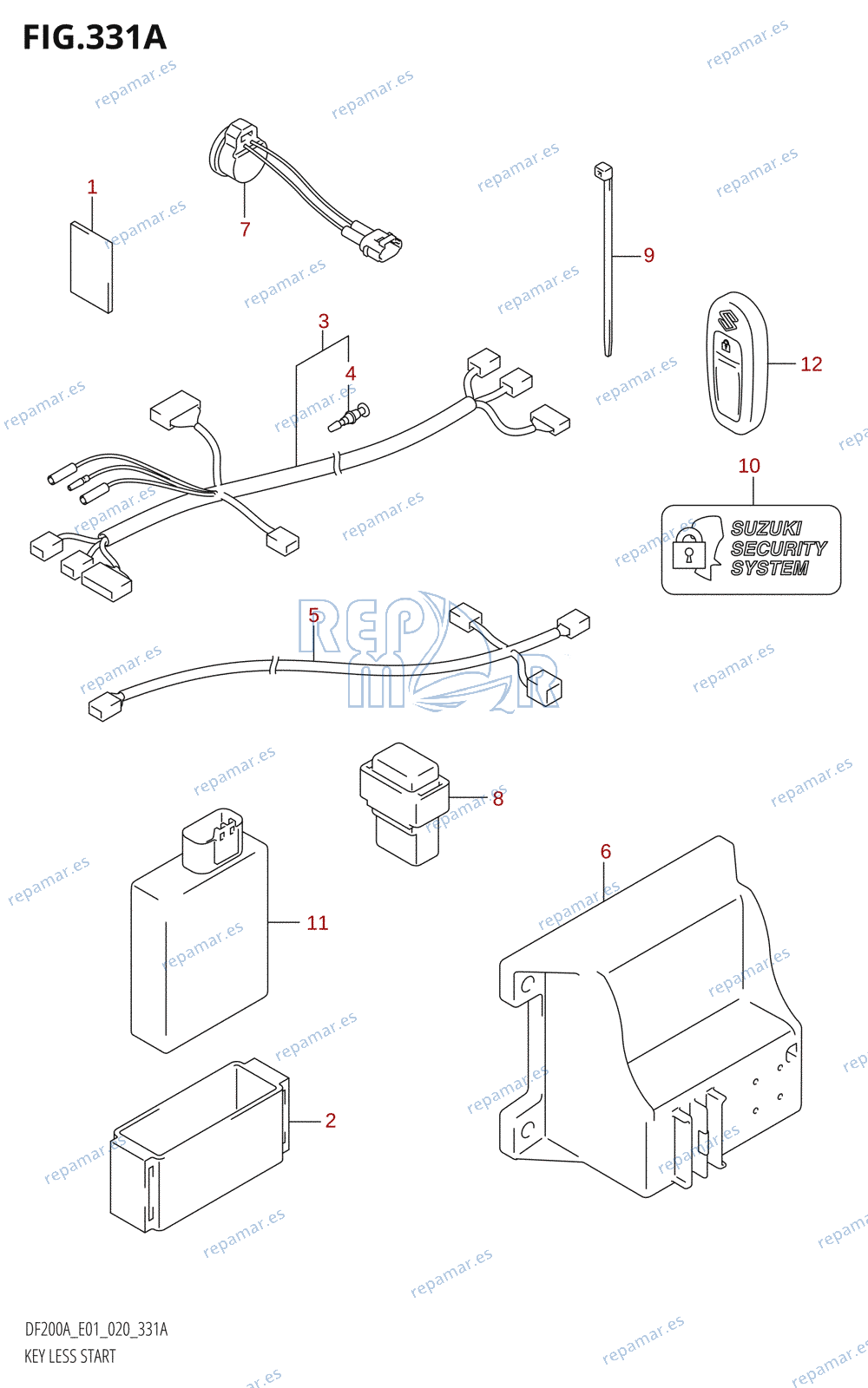 331A - KEY LESS START (DF200AT:E01,DF175AT:E01,DF150AT:E01)