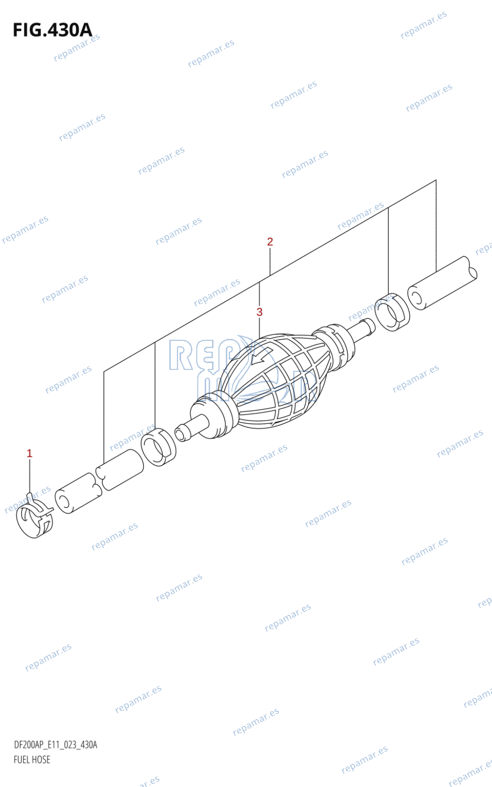 430A - FUEL HOSE ((020,021,022):(E01,E11,E40))