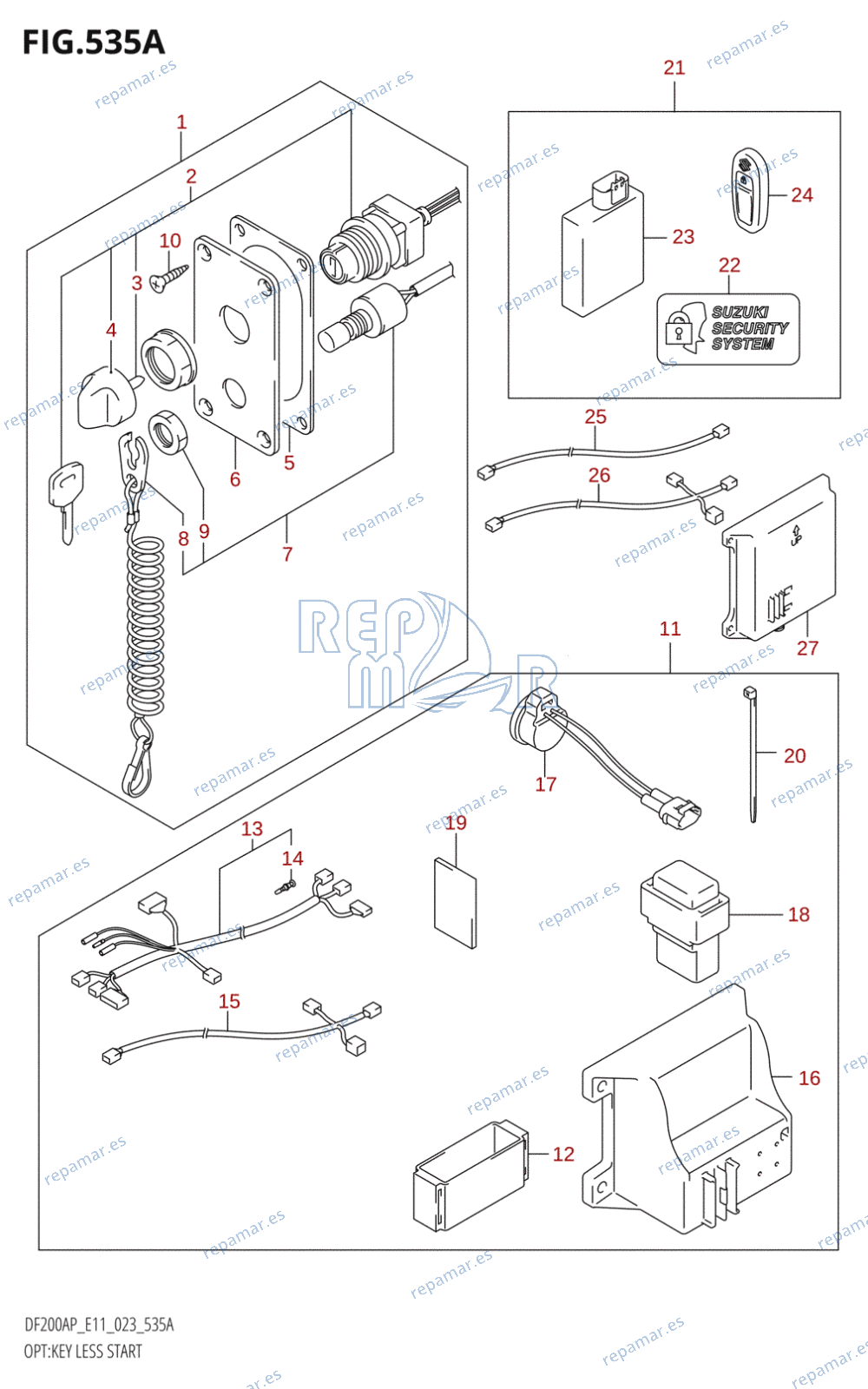 535A - OPT:KEY LESS START ((020,021):(E01,E03,E11))