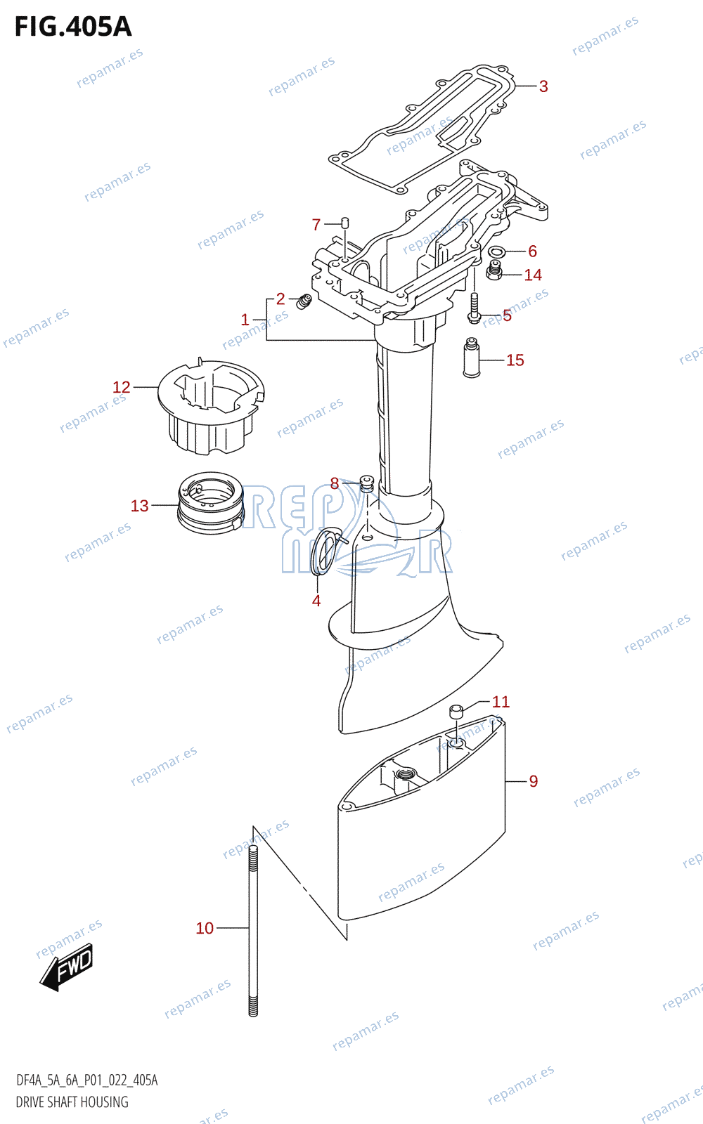 405A - DRIVE SHAFT HOUSING