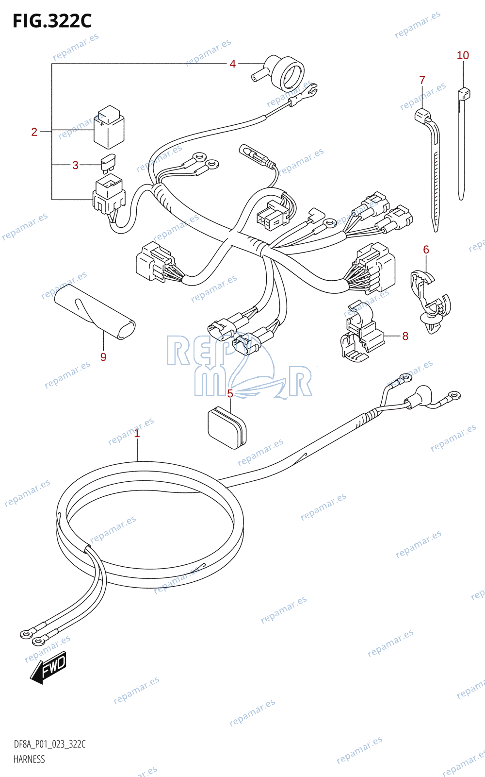 322C - HARNESS (DF8AR)