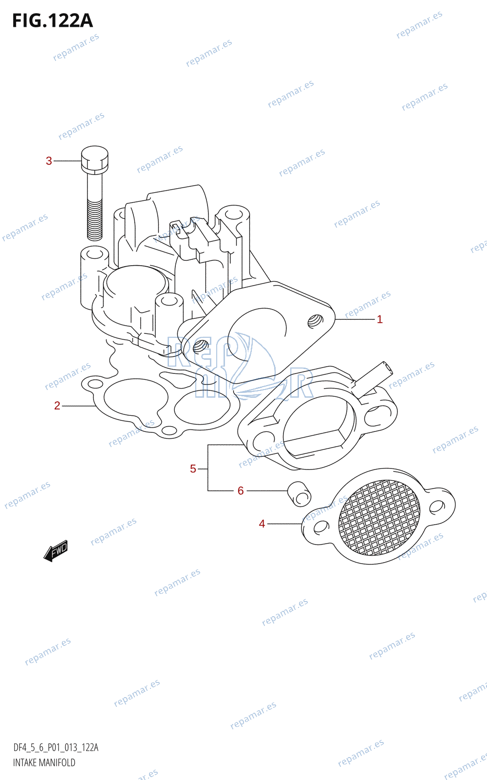 122A - INTAKE MANIFOLD (DF4:P01)