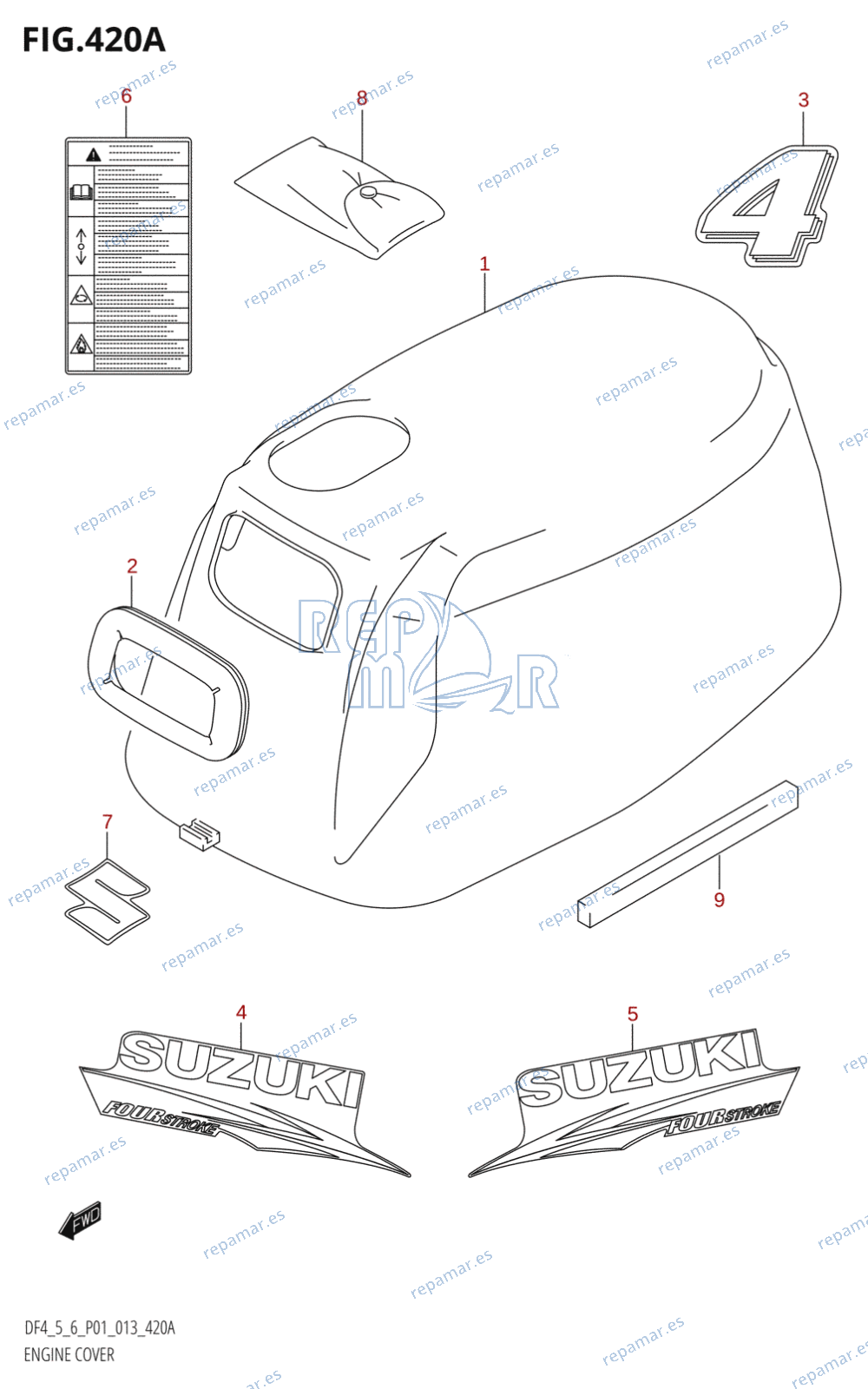 420A - ENGINE COVER (DF4:P01)