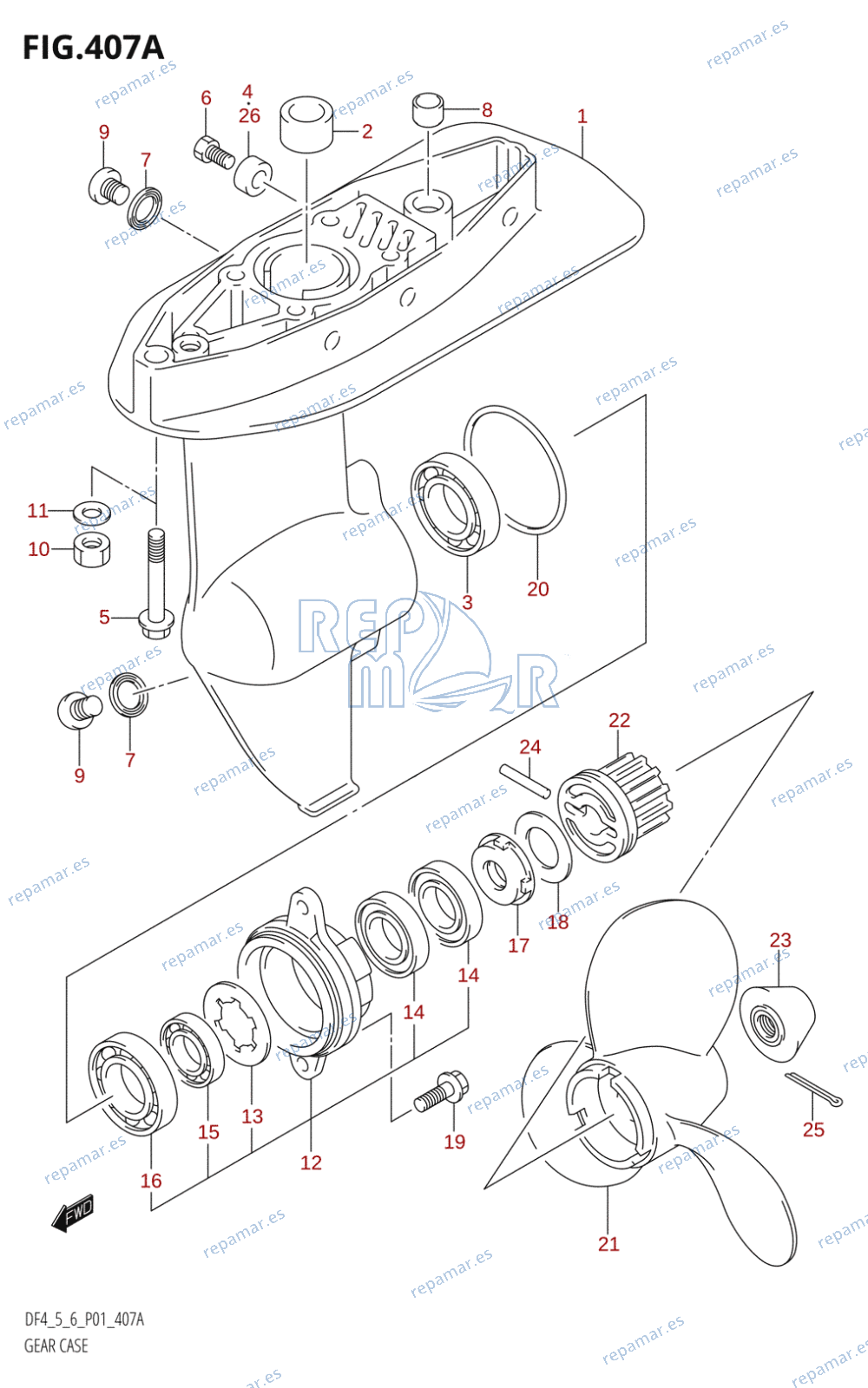 407A - GEAR CASE ((DF4,DF5):(K2,K3))