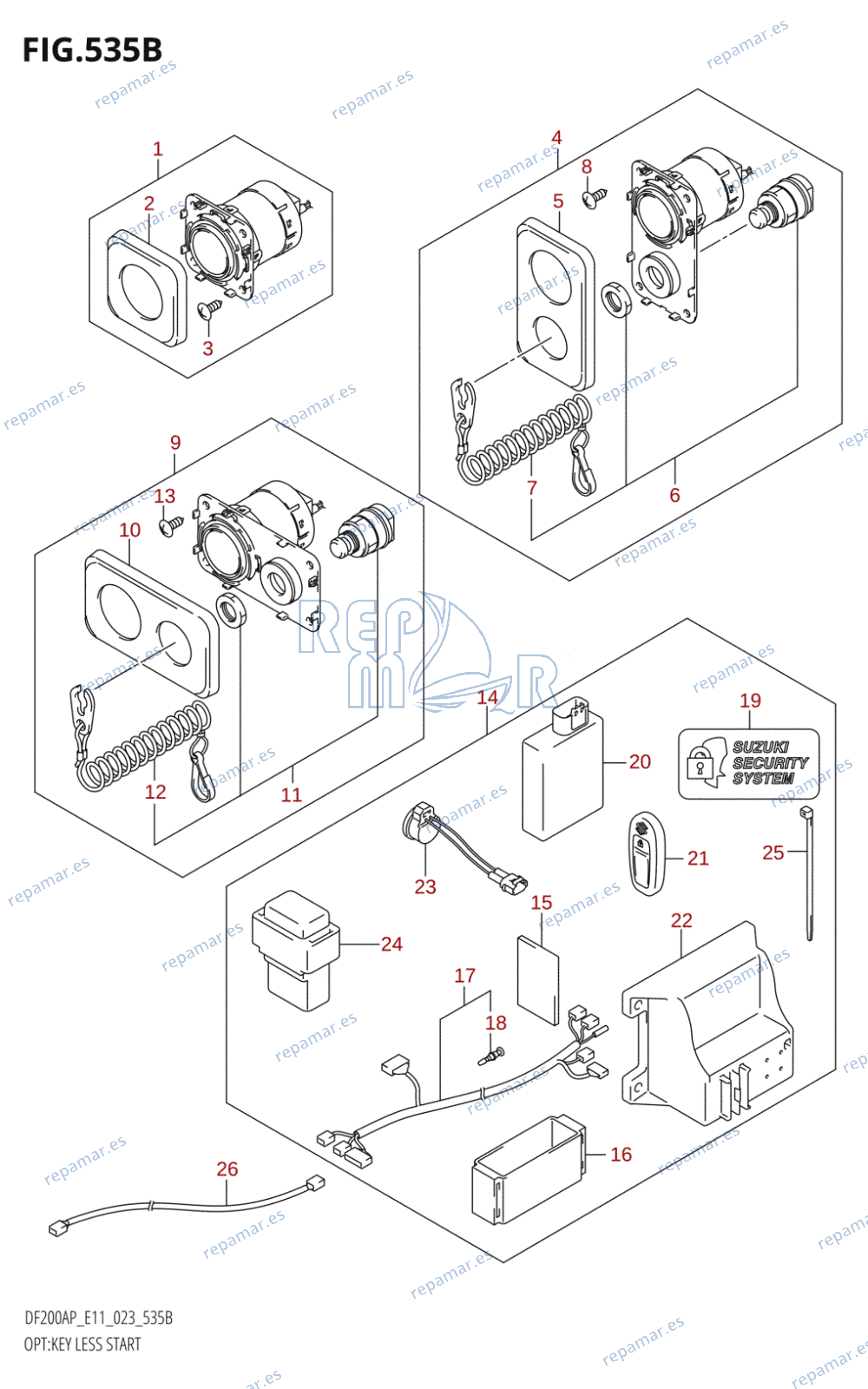 535B - OPT:KEY LESS START (022,023)