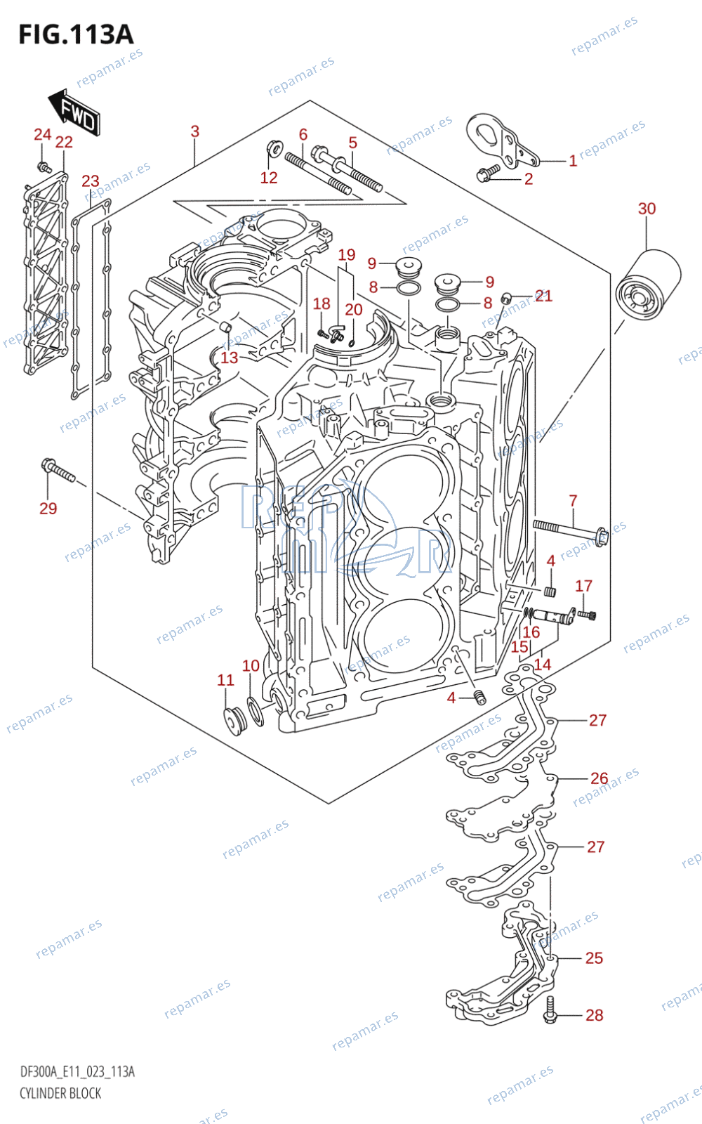 113A - CYLINDER BLOCK