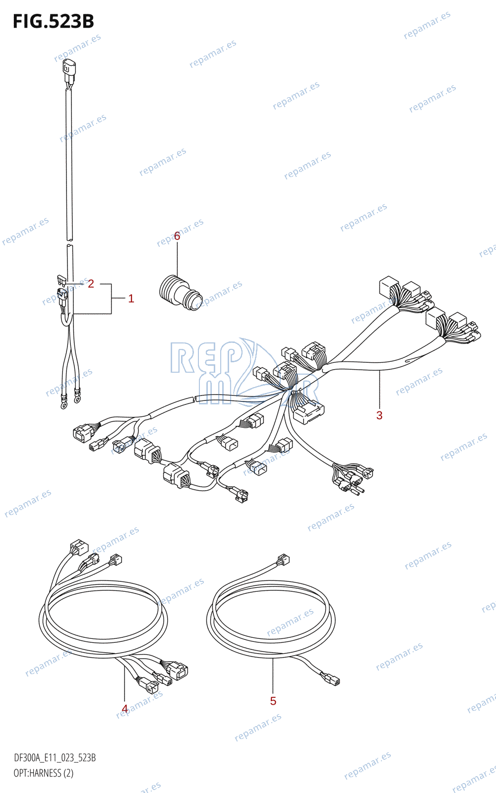 523B - OPT:HARNESS (2) (022,023)