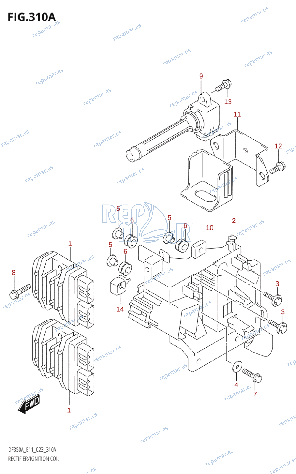 310A - RECTIFIER /​ IGNITION COIL