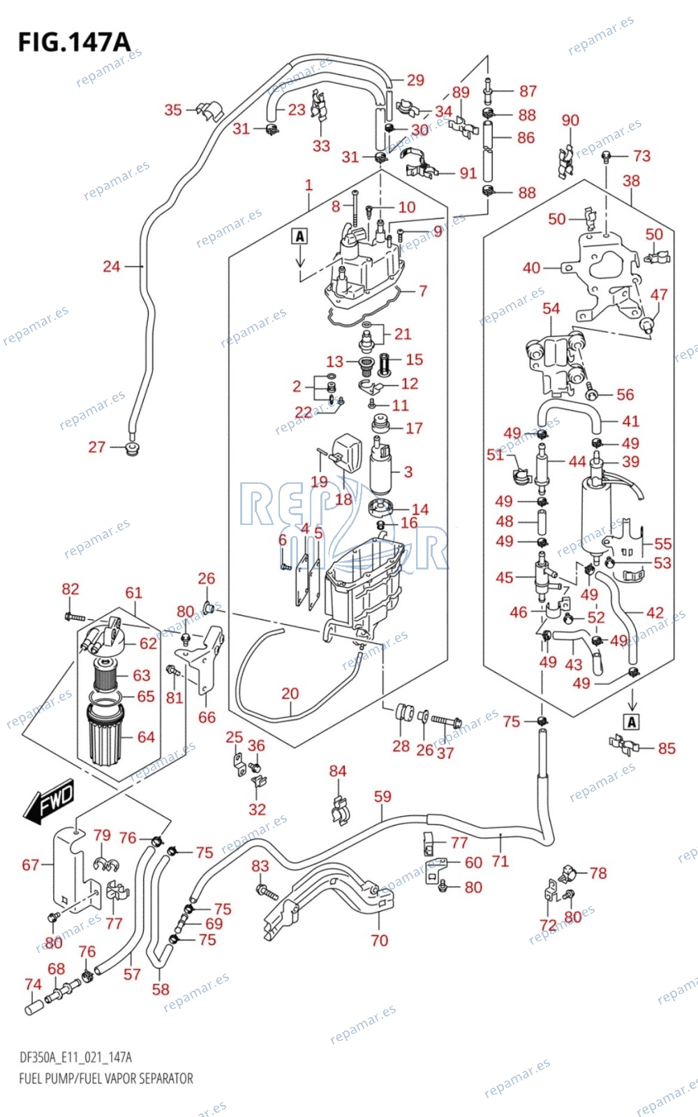 147A - FUEL PUMP /​ FUEL VAPOR SEPARATOR (E01,E03,E11)