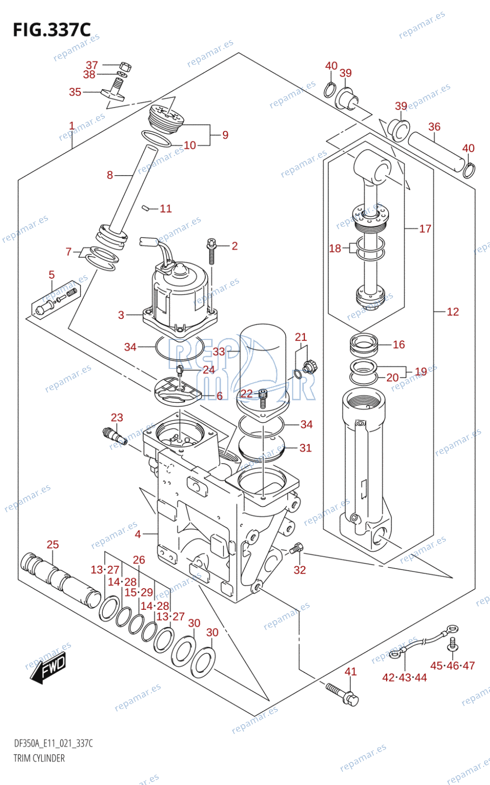 337C - TRIM CYLINDER (DF300B)