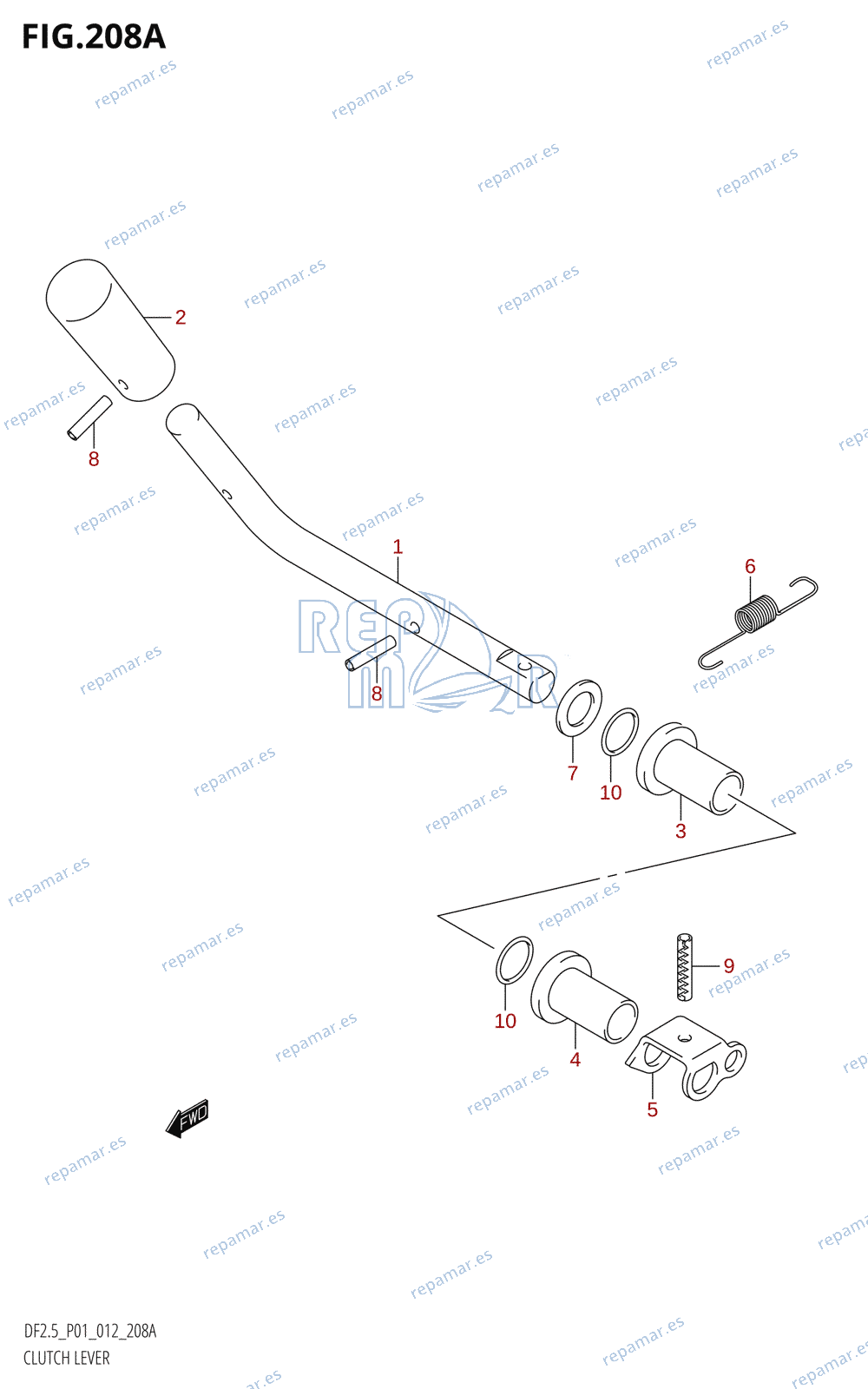 208A - CLUTCH LEVER