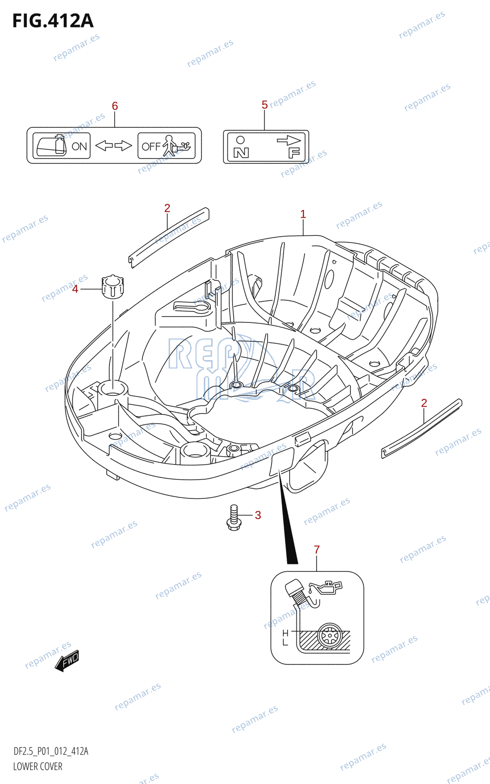 412A - LOWER COVER