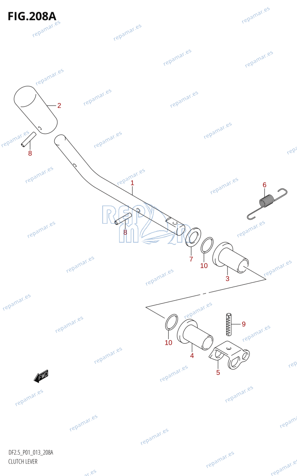 208A - CLUTCH LEVER