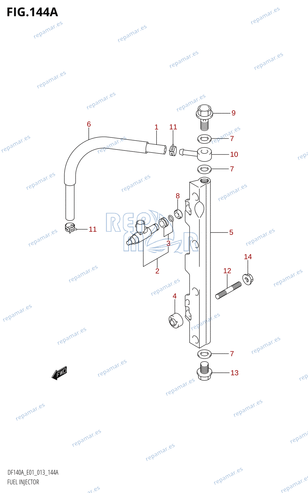 144A - FUEL INJECTOR (DF140AT:E01)