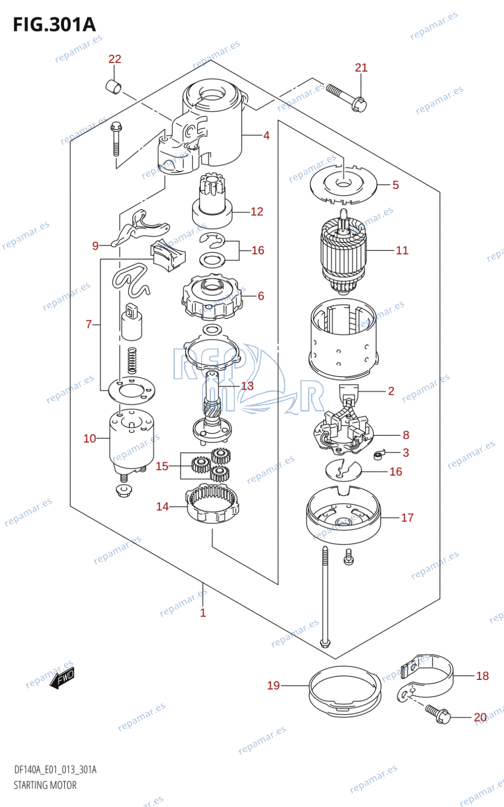 301A - STARTING MOTOR