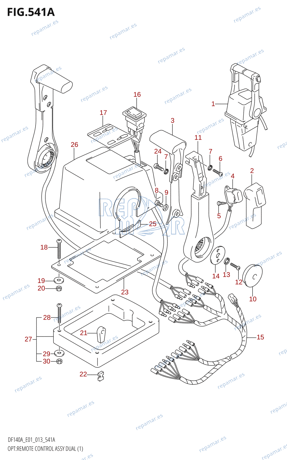 541A - OPT:REMOTE CONTROL ASSY DUAL (1)