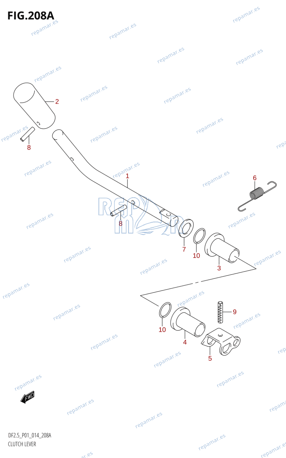 208A - CLUTCH LEVER