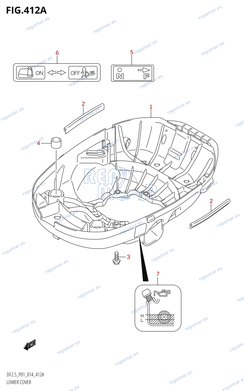 412A - LOWER COVER