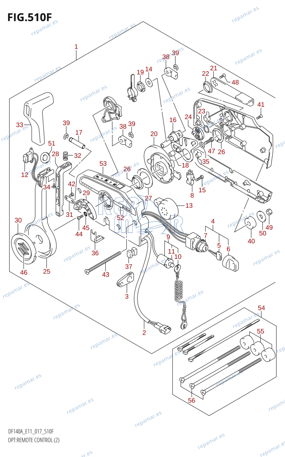 510F - OPT:REMOTE CONTROL (2) (DF140AT:E11)