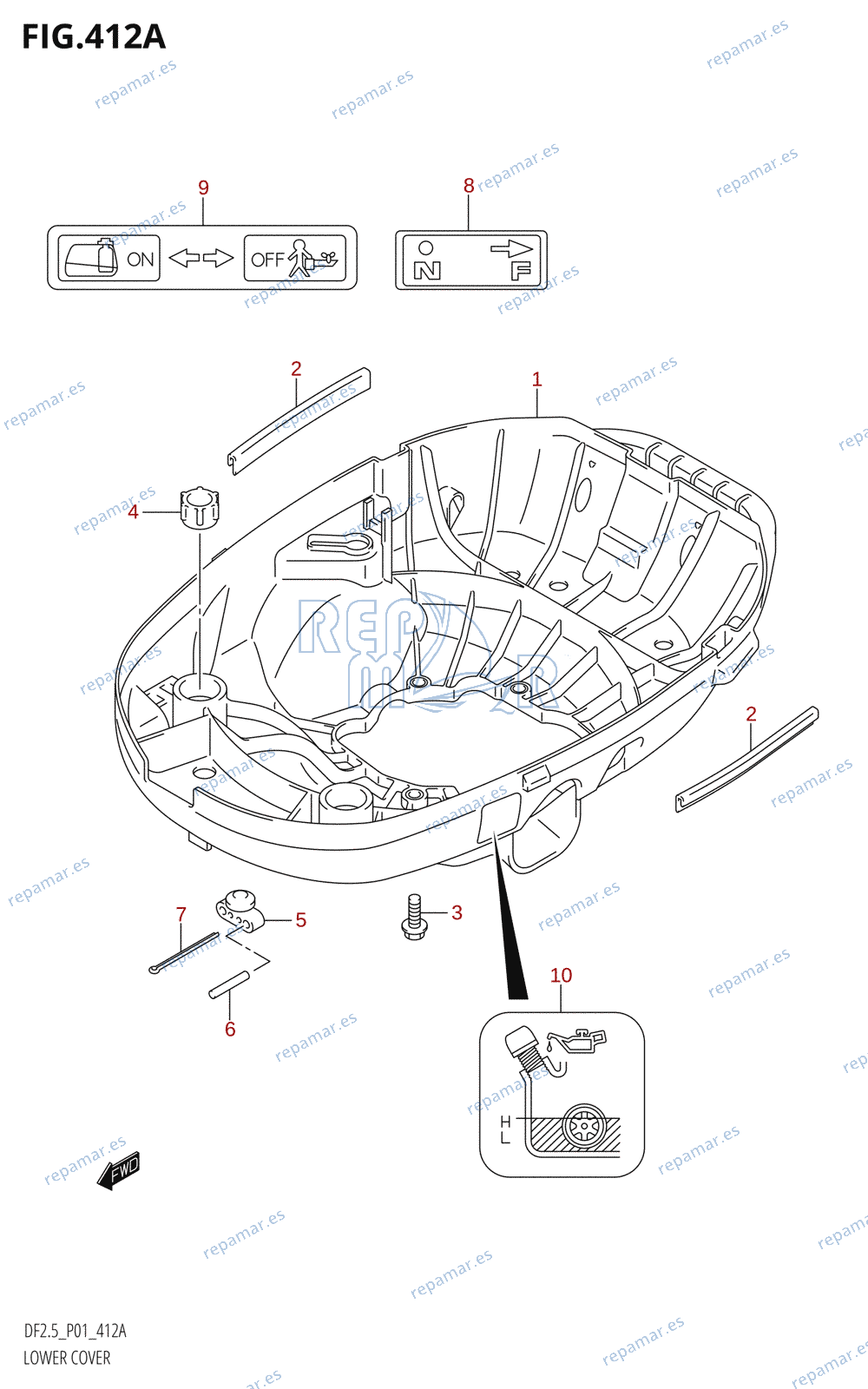 412A - LOWER COVER