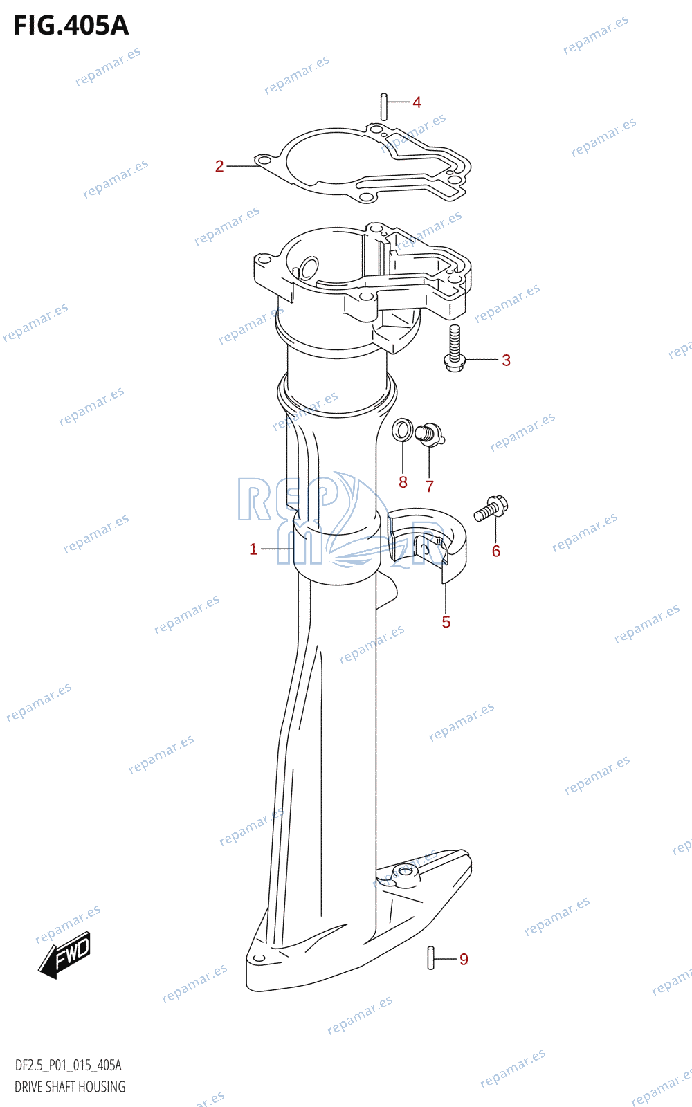 405A - DRIVE SHAFT HOUSING (S-TRANSOM)