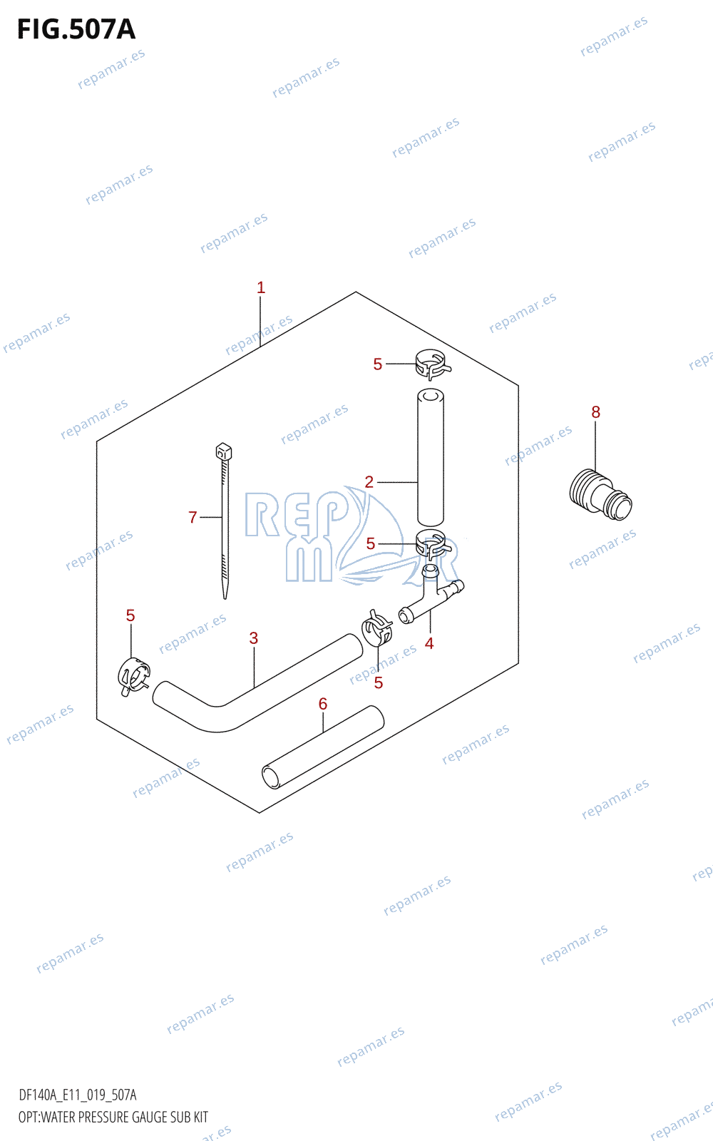 507A - OPT:WATER PRESSURE GAUGE SUB KIT