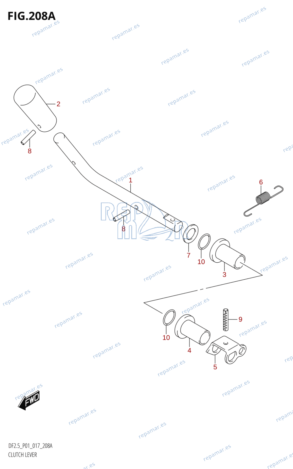 208A - CLUTCH LEVER