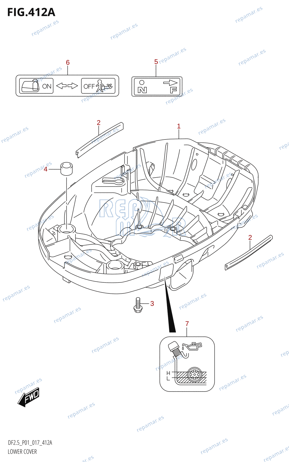 412A - LOWER COVER