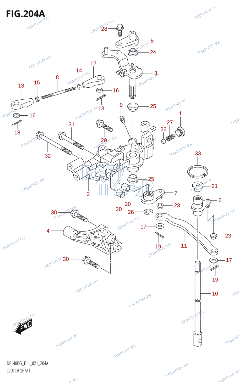 204A - CLUTCH SHAFT