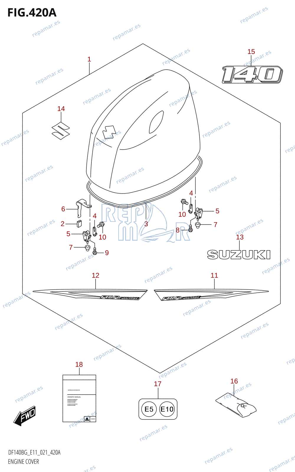 420A - ENGINE COVER