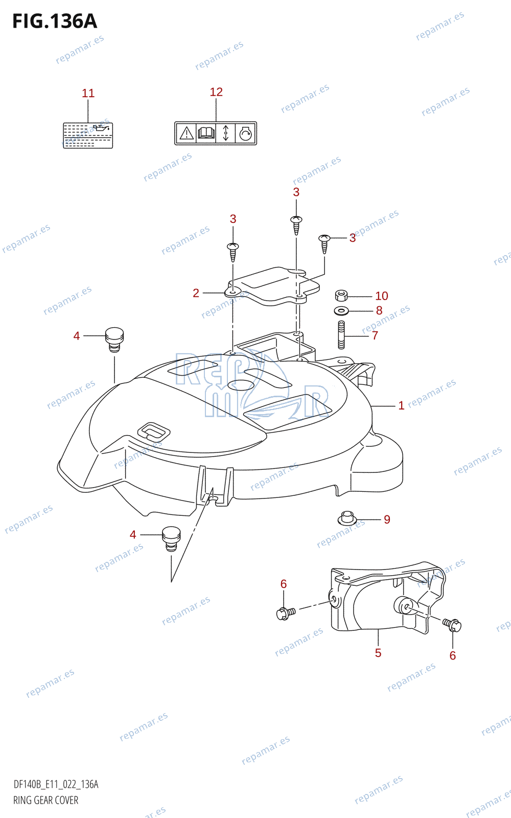 136A - RING GEAR COVER